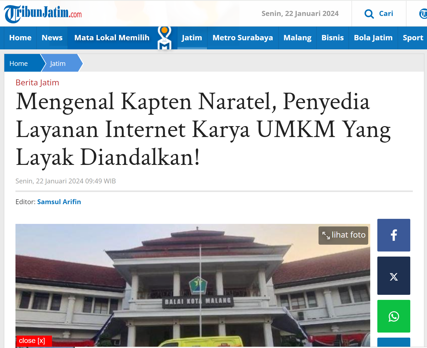Mengenal Kapten Naratel, Penyedia Layanan Internet Karya UMKM Yang Layak Diandalkan!